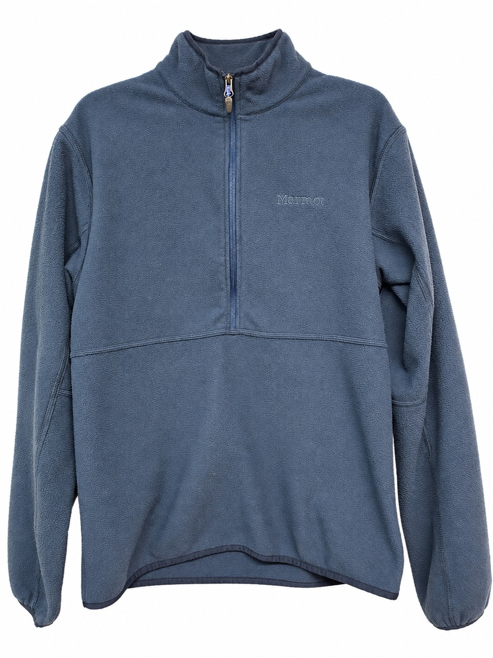 Marmot Men M Rocklin 1/2 Zip Fleece Pullover Sweater Navy Blue M12650